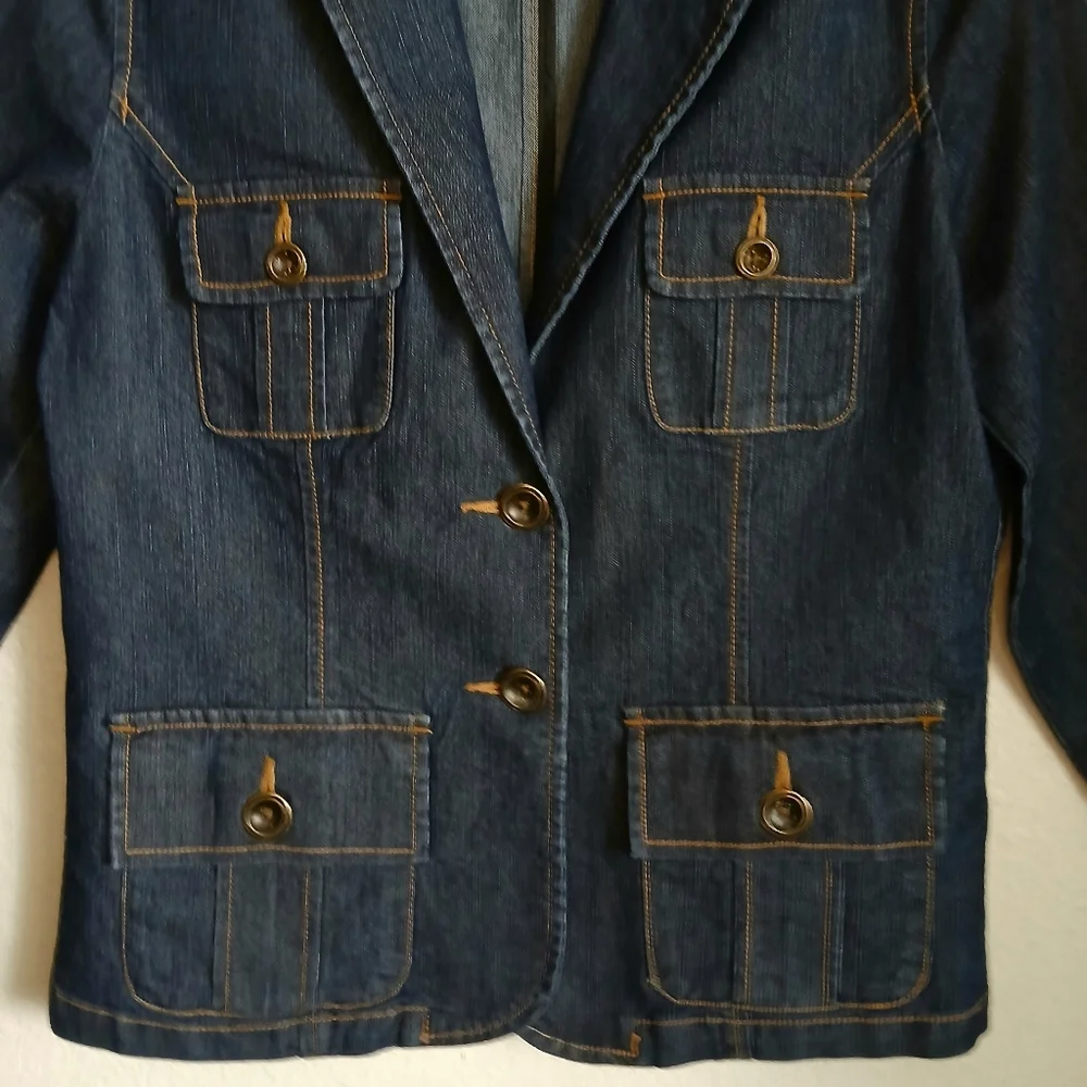 Denim Button-Up Jacket